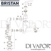 Bristan Java Pillar Bath Filler Spares